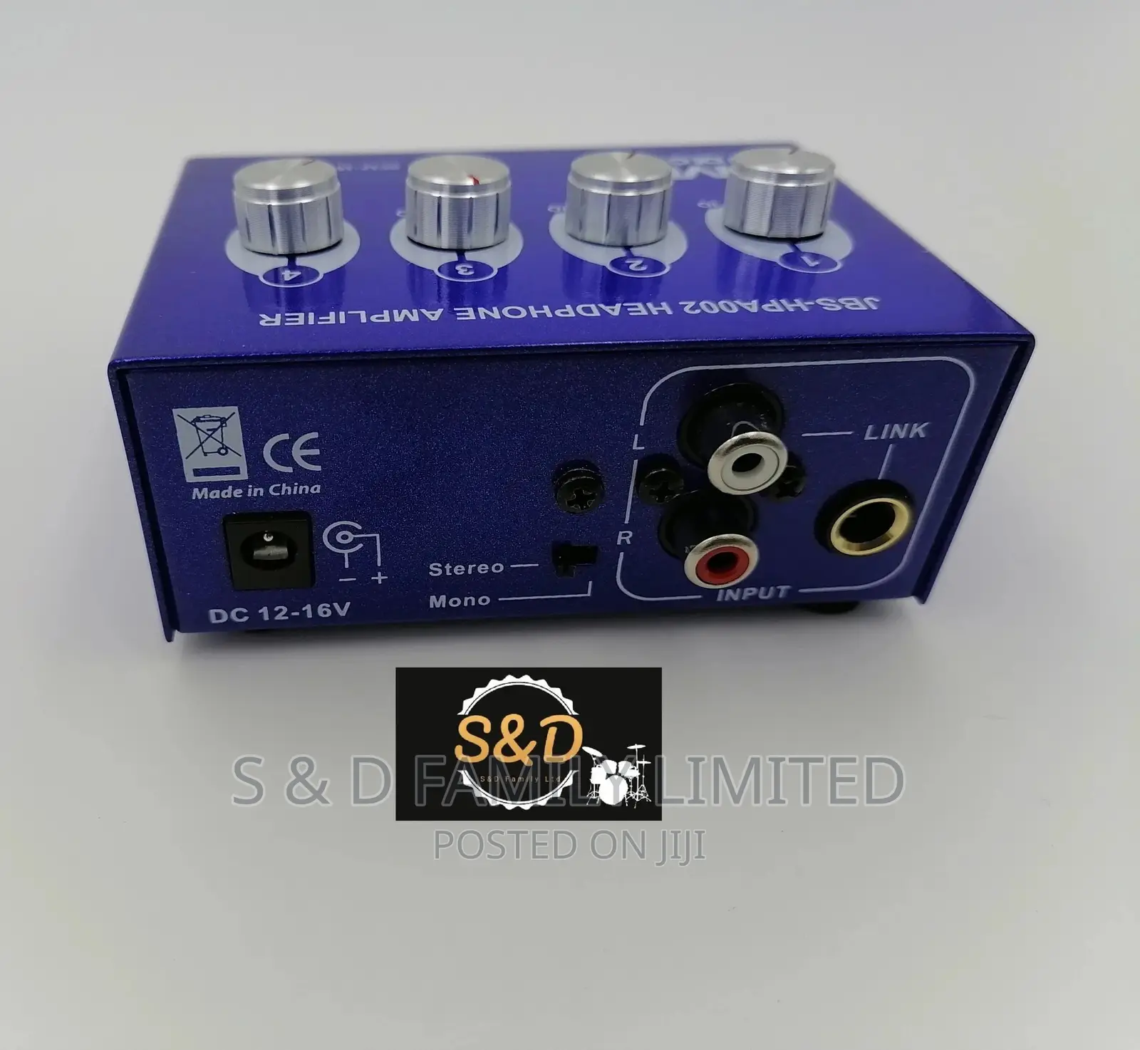 4-Channel Portable Stereo Headphone Amplifier