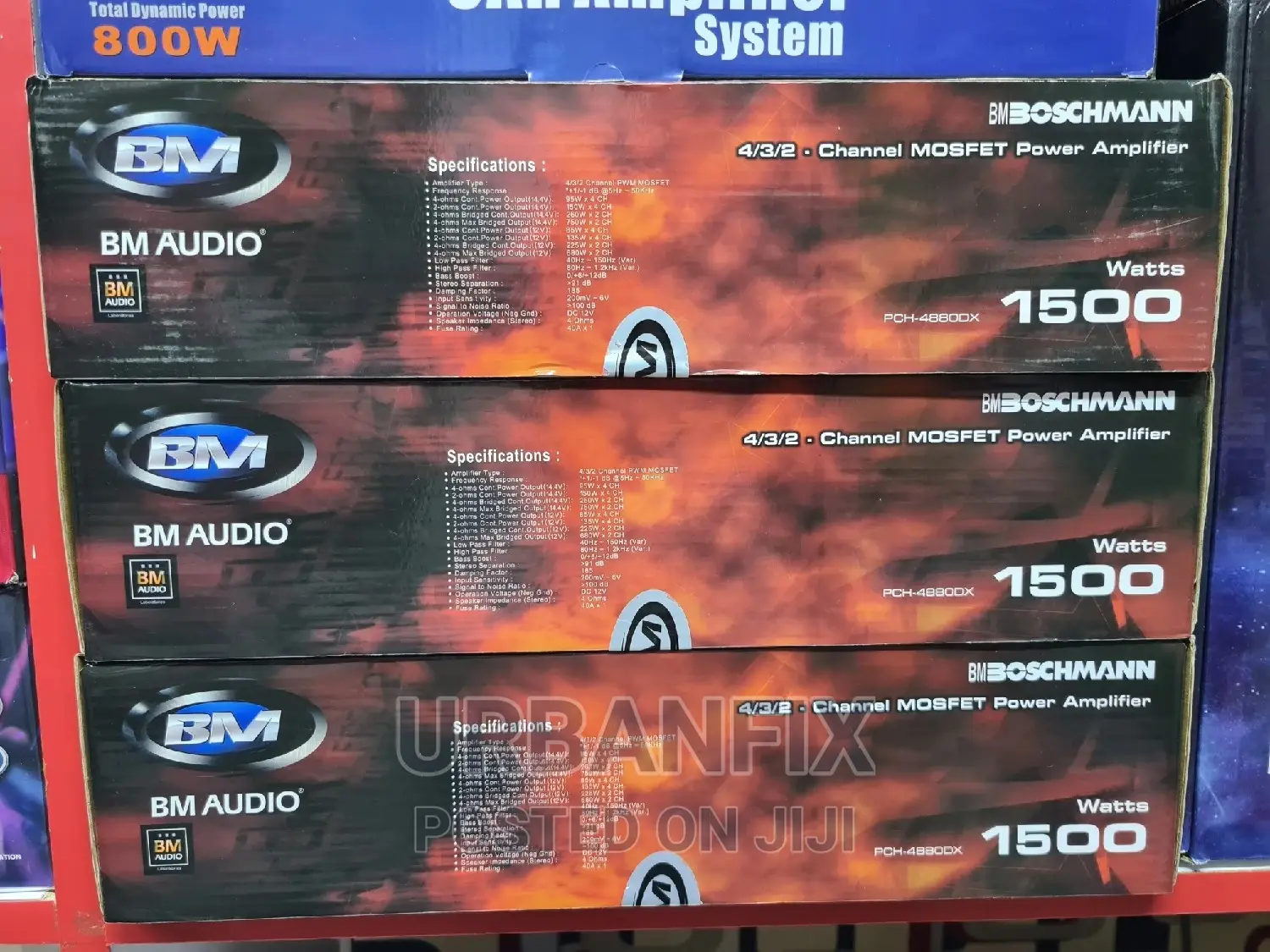 Brand New Boschmann 1500 Watts 4 Channel Amplifiers