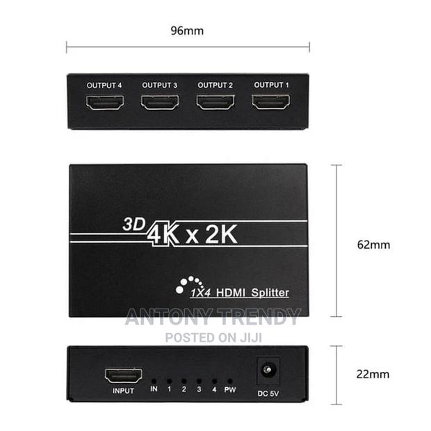 HDMI Splitter 1 in 4 Out -