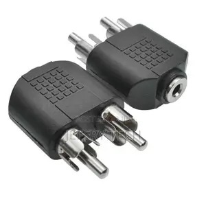 3.5mm Jack Stereo Female to 2 Male RCA Plug Adapter