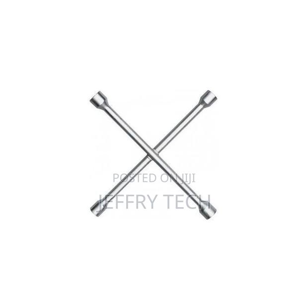 Cross Car Wheel Lug Nut Spanner Tool 17mm, 19mm, 21mm, 23mm