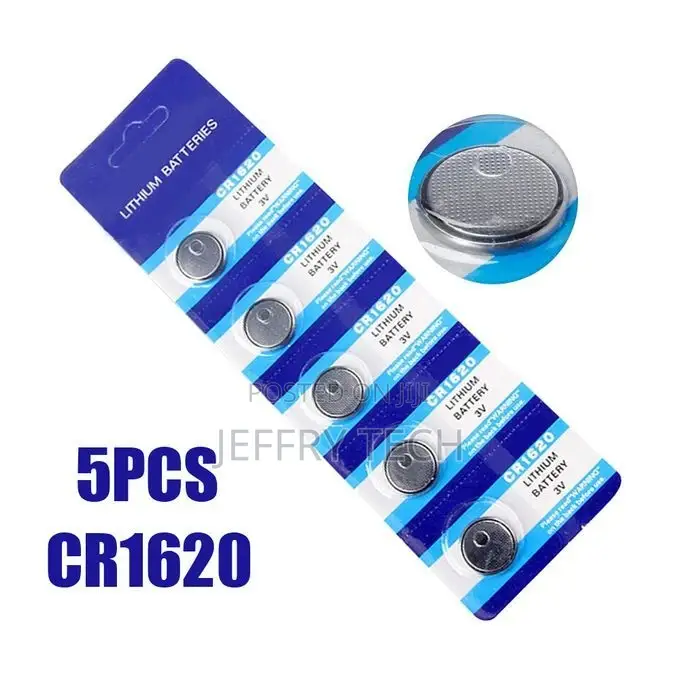 5pcs CR1620 Lithium Battery Electronic Button Coin Cell Batt