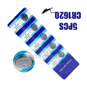 5pcs CR1620 Lithium Battery Electronic Button Coin Cell Batt