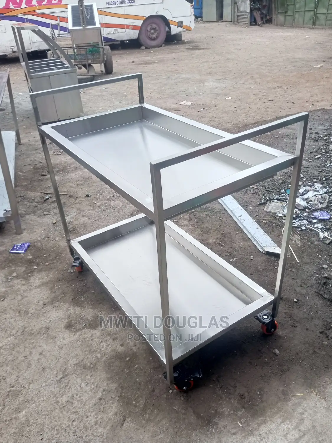 Stainless Steel Hospital Trolley