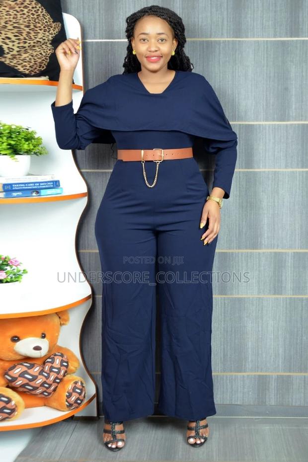Executive Ladies Jumpsuit With Belt - main view