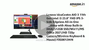 New Lenovo Ideacentre AIO 330 8GB Intel Core I5 SSD 512GB