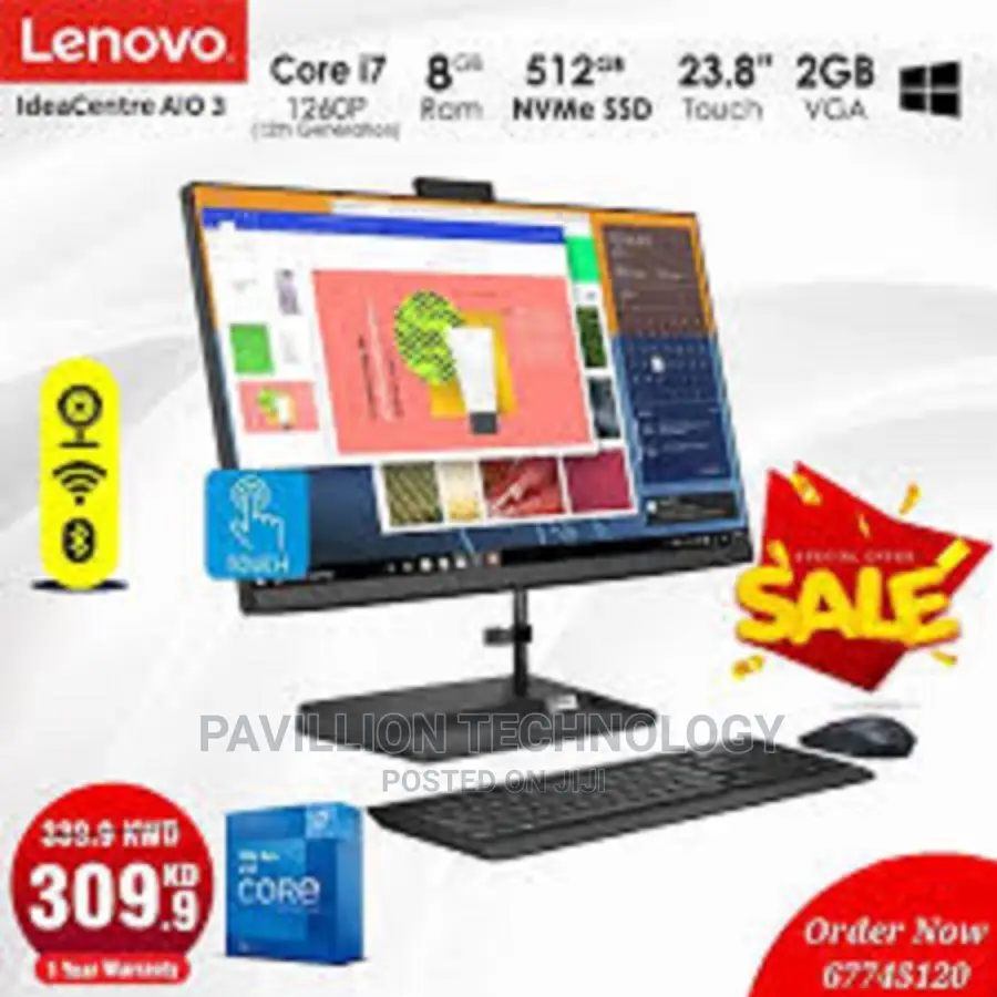 New Lenovo Ideacentre AIO 330 8GB Intel Core I5 SSD 512GB