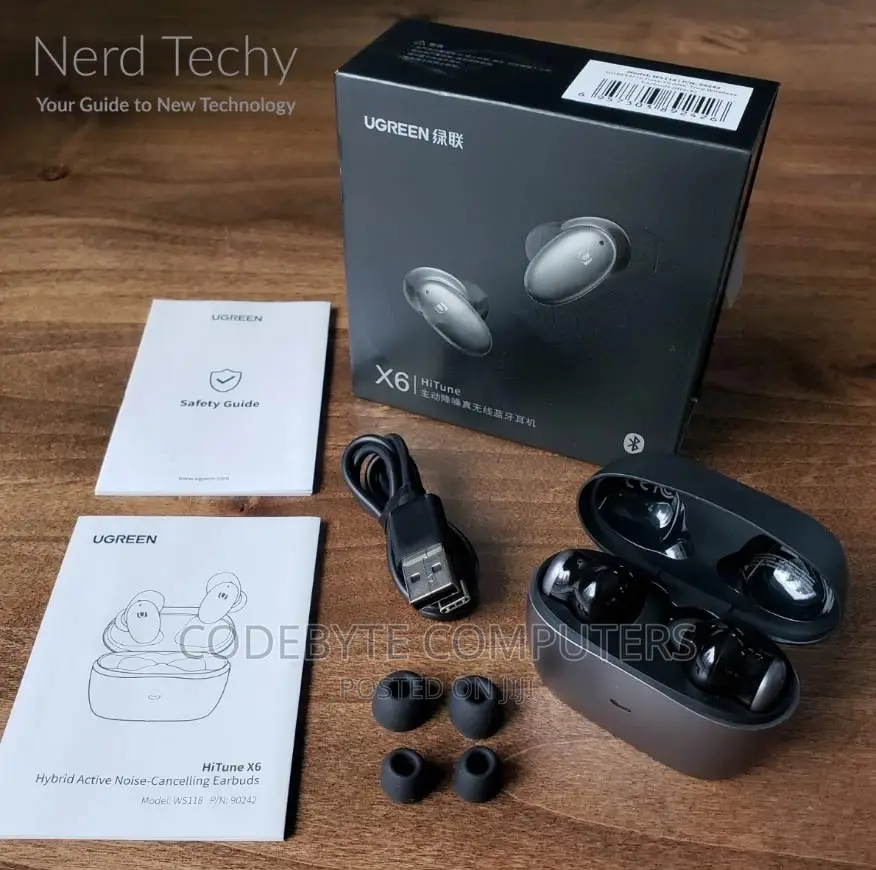 UGREEN Hitune X6 True Hybrid Active Noise-Cancelling Earbuds