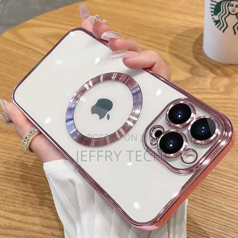 Magnetic Clear Case for iPhone 14 Pro Max Phone Case Built-I