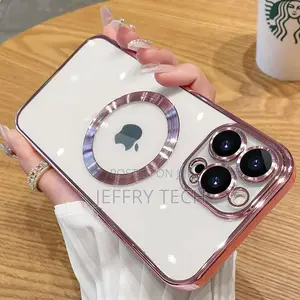 Magnetic Clear Case for iPhone 14 Pro Max Phone Case Built-I