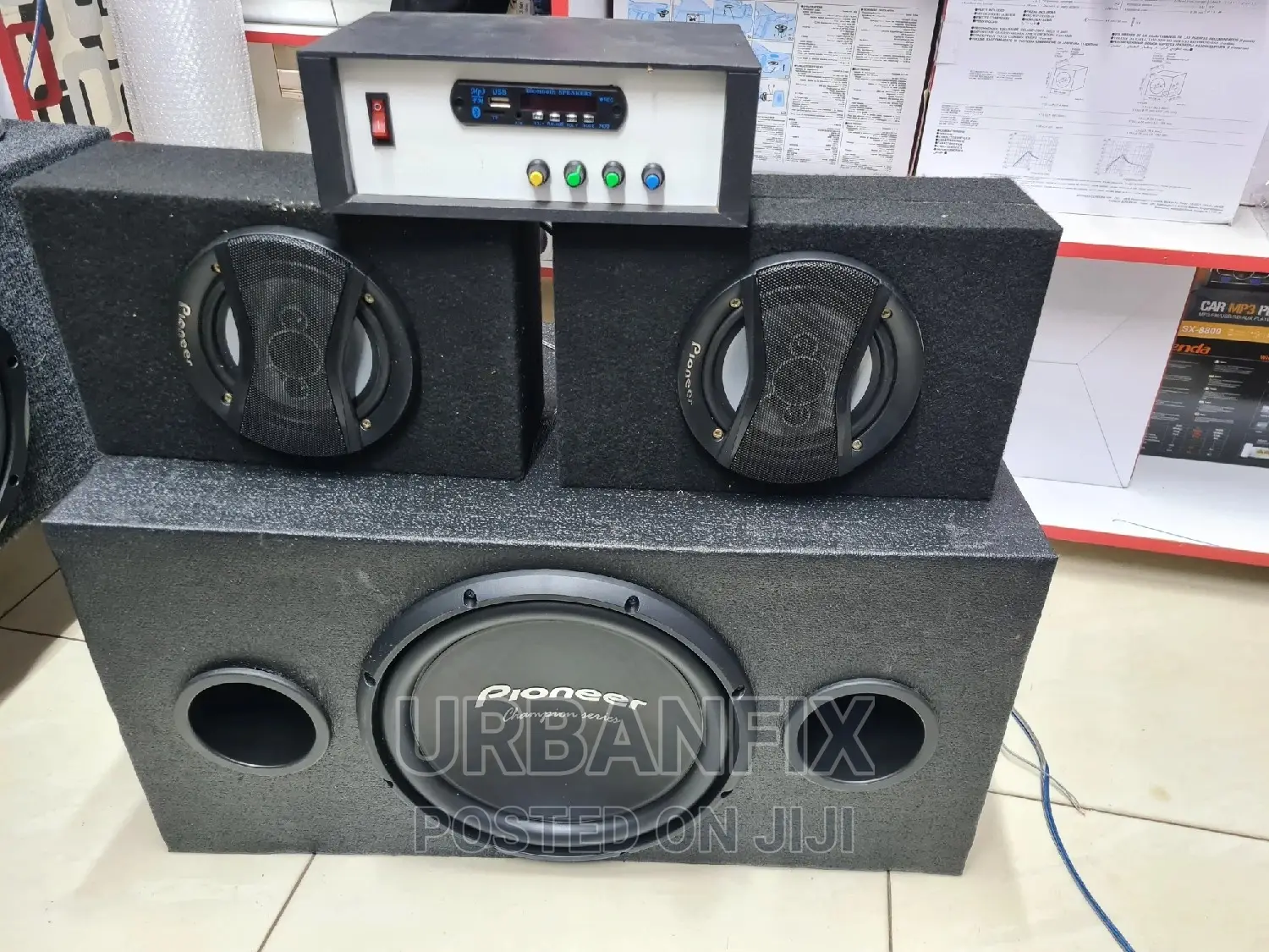 Complete Pioneer 1500 Watts Bass With 2 Speakers