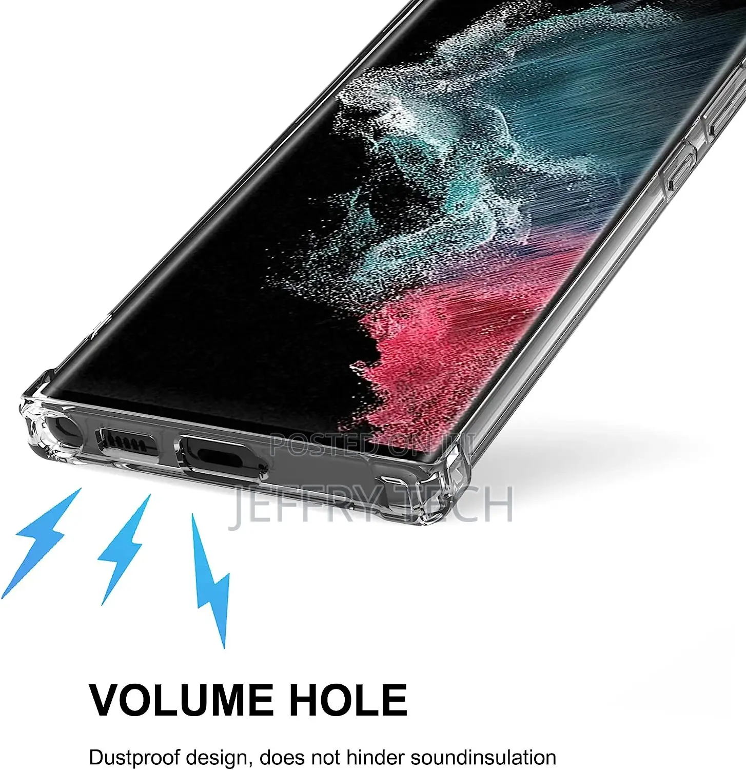 Samsung Galaxy S22 Ultra Case,Slim Clear Case With 4 [Shock