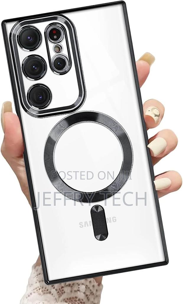 Magnetic Clear Case for Galaxy S23 Ultra Case,Compatible Wit - main view