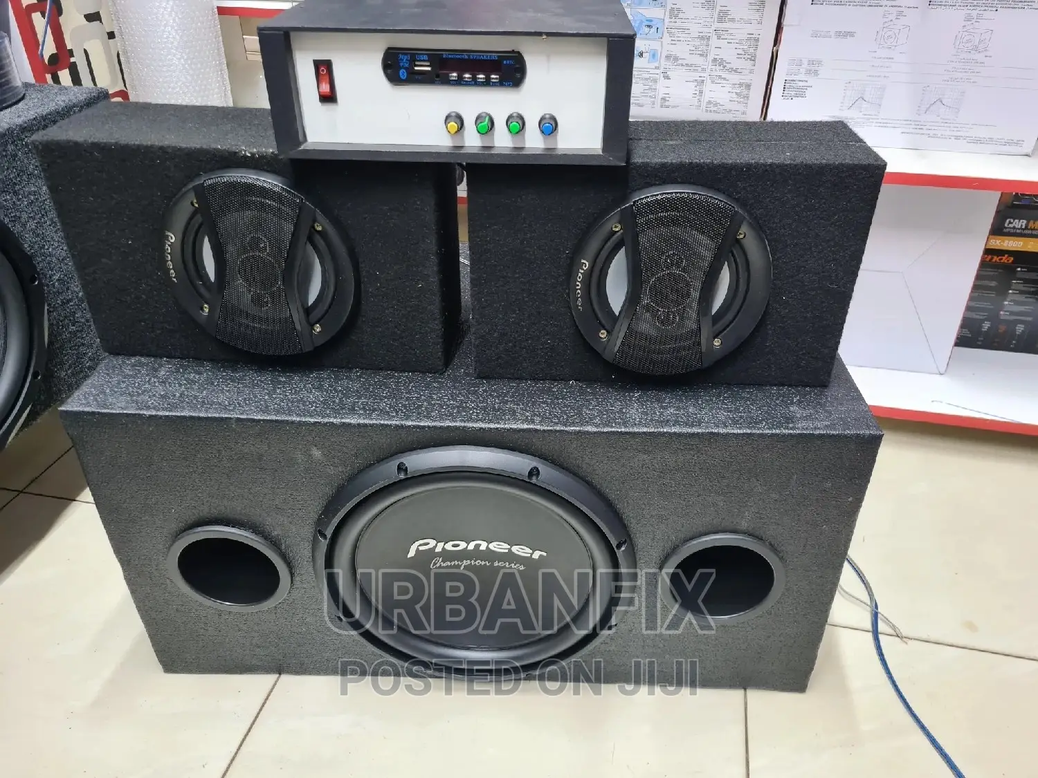 Pioneer 1500 Watts Bass Sub With Midrange Speakers and Amp