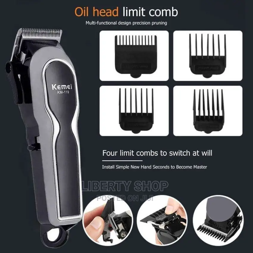 Kemei Rechargeable Electric Cordless Hair Clipper