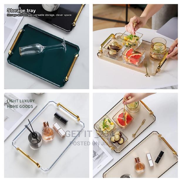 Rectangle Tray With Handle Exquisite Plastic