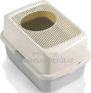 Smart Paws Top Entry Large Cat Litter Box + Scoop Holder