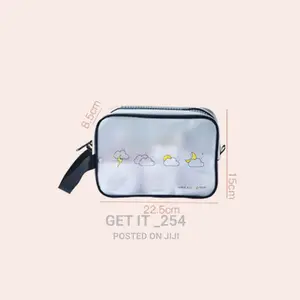 Women 4pc Set Transparent Necessary Cosmetic Bag