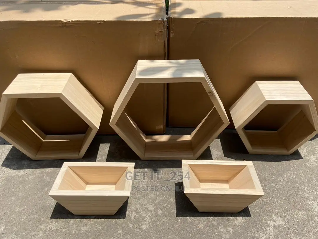 5 in 1 Floating Shelves Wooden