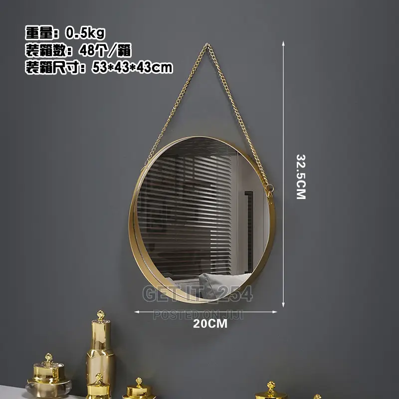 Bohemian Vanity Round Makeup Wall Mirror