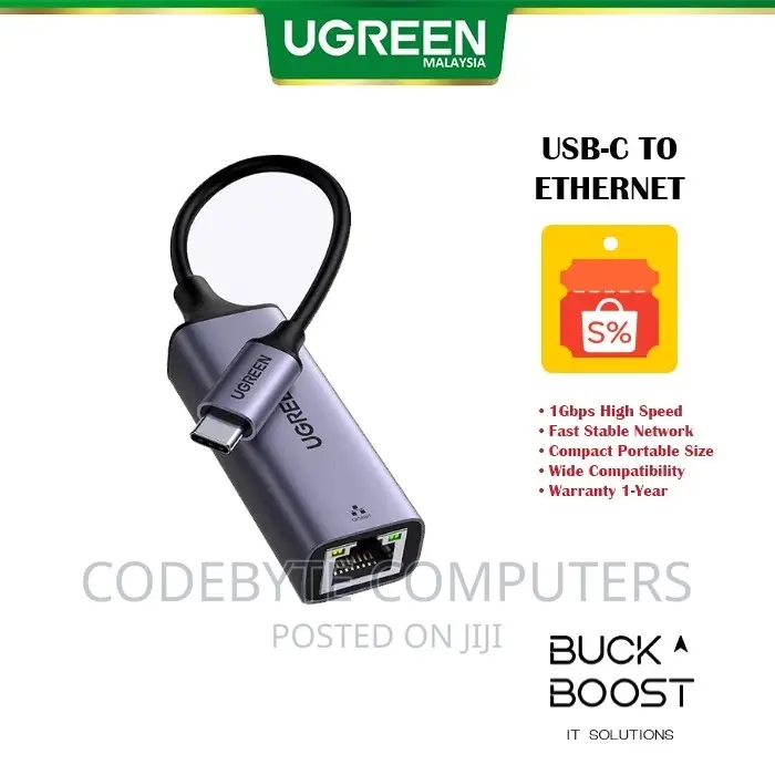 UGREEN USB-C 3.1 GEN1 to Gigabit Ethernet Adapter