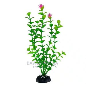 Tall Green Aquarium Plastic Plants Decoration - thumbnail 2