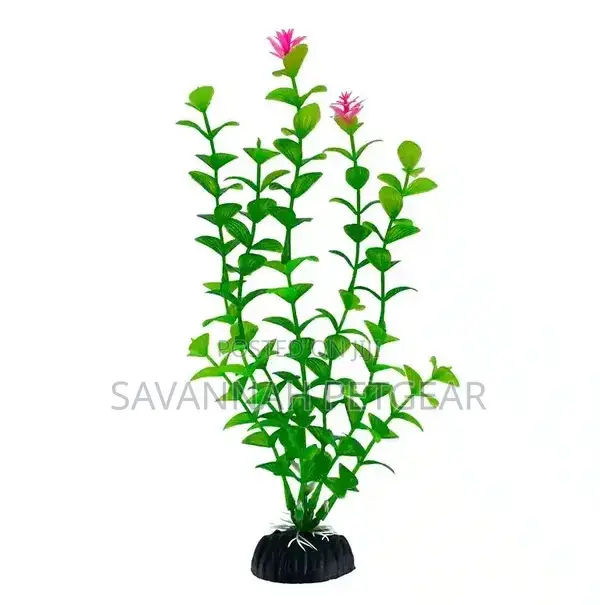 Tall Green Aquarium Plastic Plants Decoration