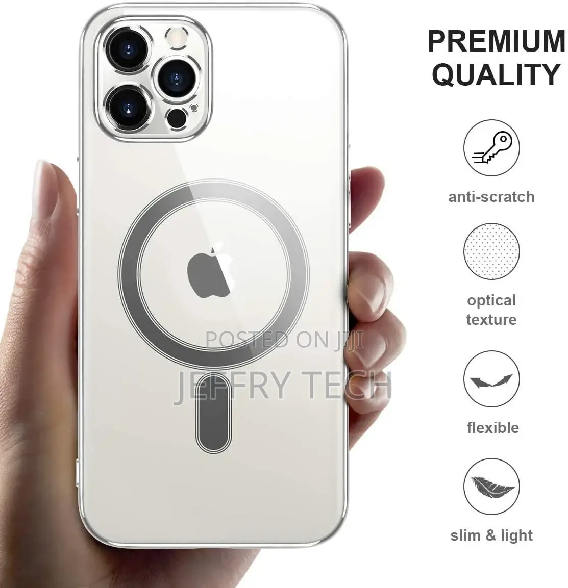 Clear Magnetic Case for iPhone Xs Max With Mag-Safe Wireless