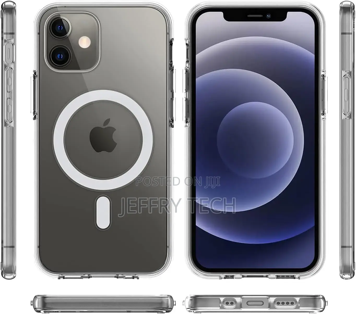 For iPhone 11-6.1 Insh Magsafe Clear Case Magnetic - Clear