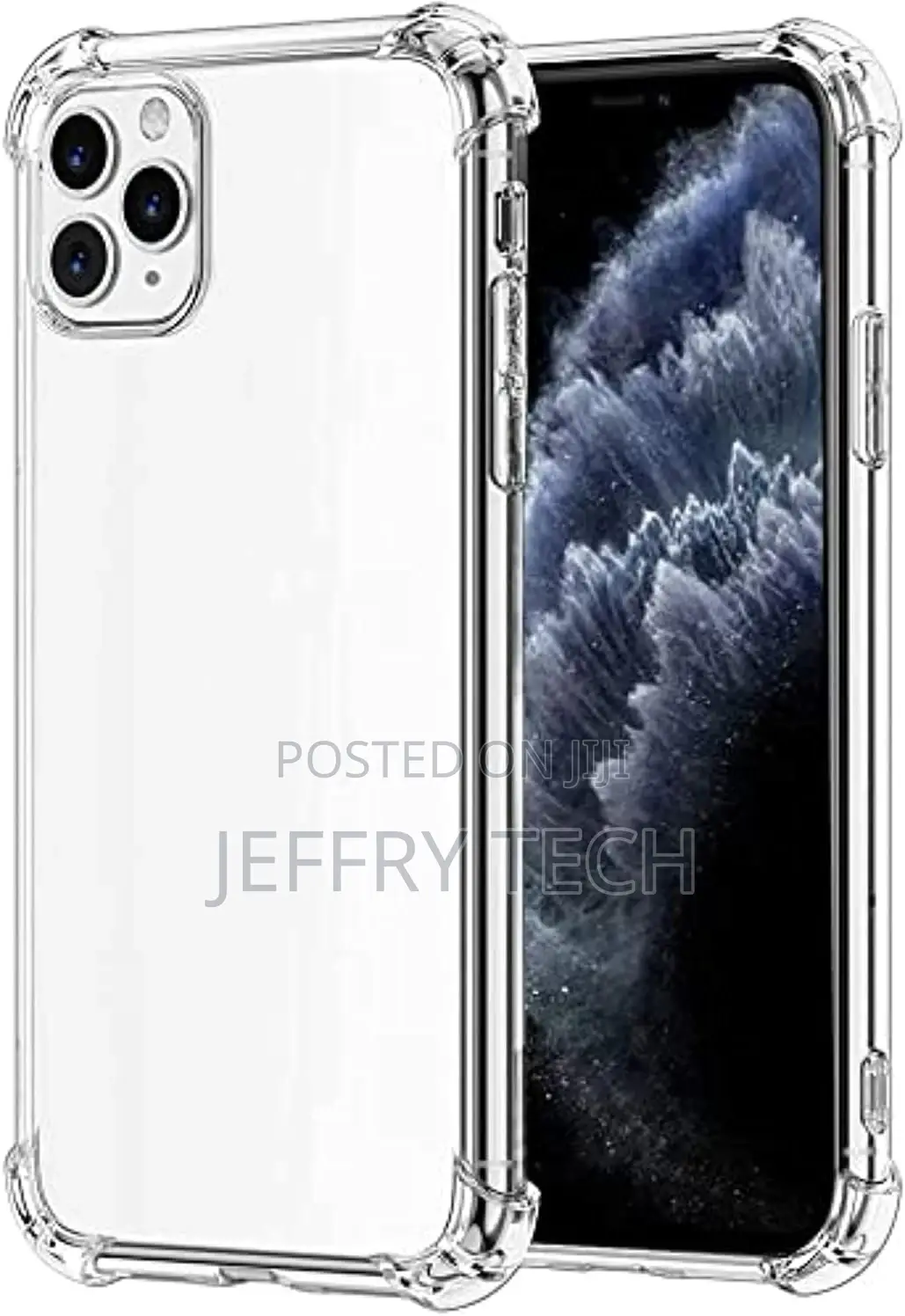 TPU Hard Back Cover for iPhone 13 Pro -6.1in (Clear)