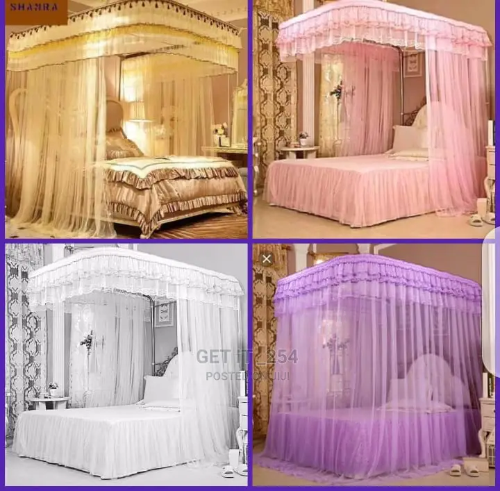 Two Stand Rail Mosquito Net With Sliding