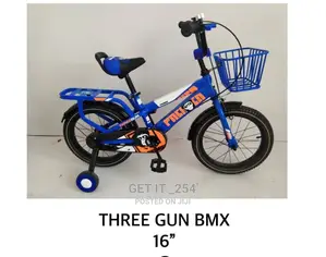 THREE GUN Quality Heavy Duty BMX KIDS BIKE Size 12