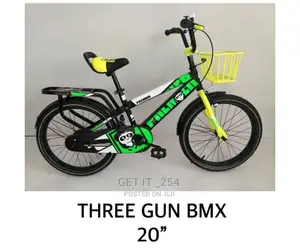 THREE GUN Quality Heavy Duty BMX KIDS BIKE Size 12