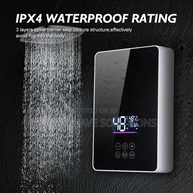 Minimalist Piano Shower Head With 4 Functions and Display
