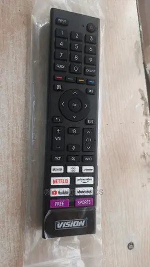 Remote for Vision+ OS Supported by VIDAA Smart Tvs.