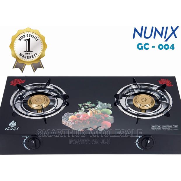 Nunix 2burner Cooker Glass Cooker