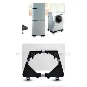 Adjustable Trolley Washing Machine Stand and Fridge Stand Bl