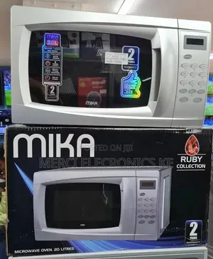 Mika Microwave Oven, 20l, Digital Control Panel, White