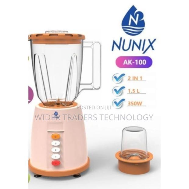 Nunix AK-100, 2 in 1 Blender With Grinding Machine, 1.5L