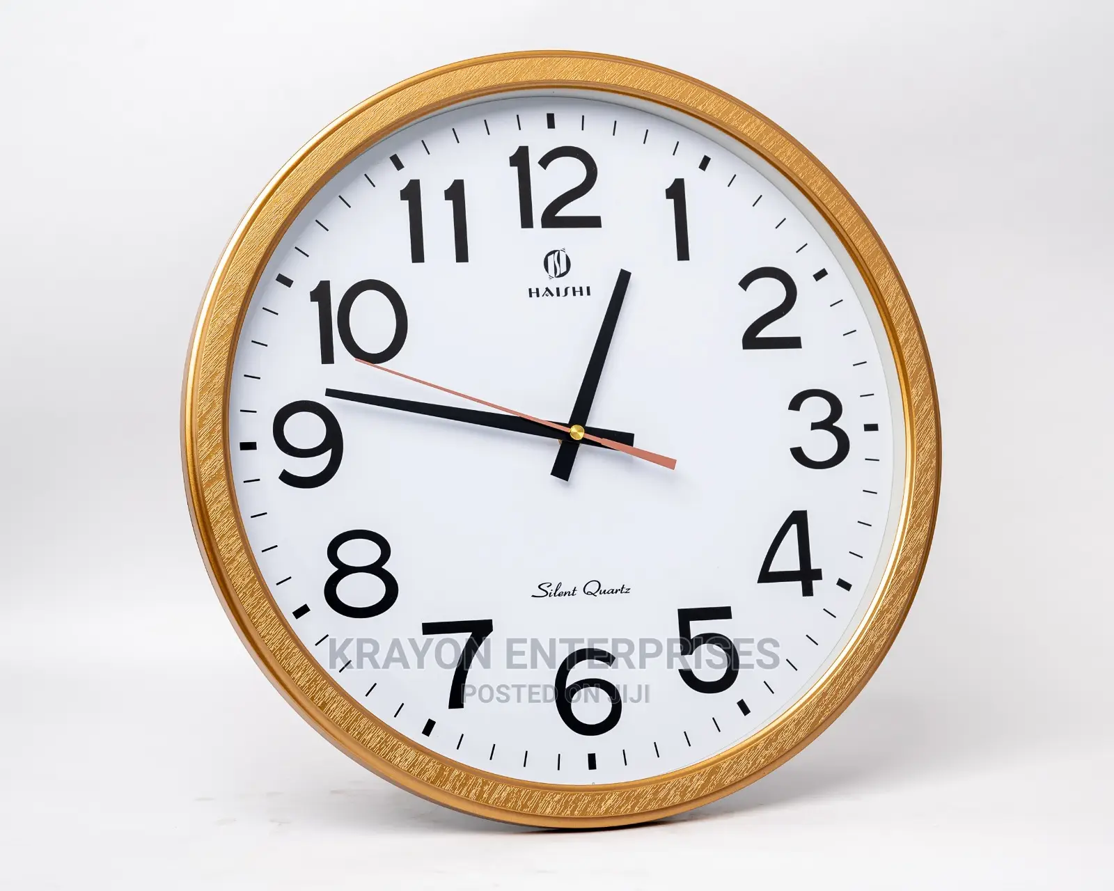 Golden Ring Wall Clock