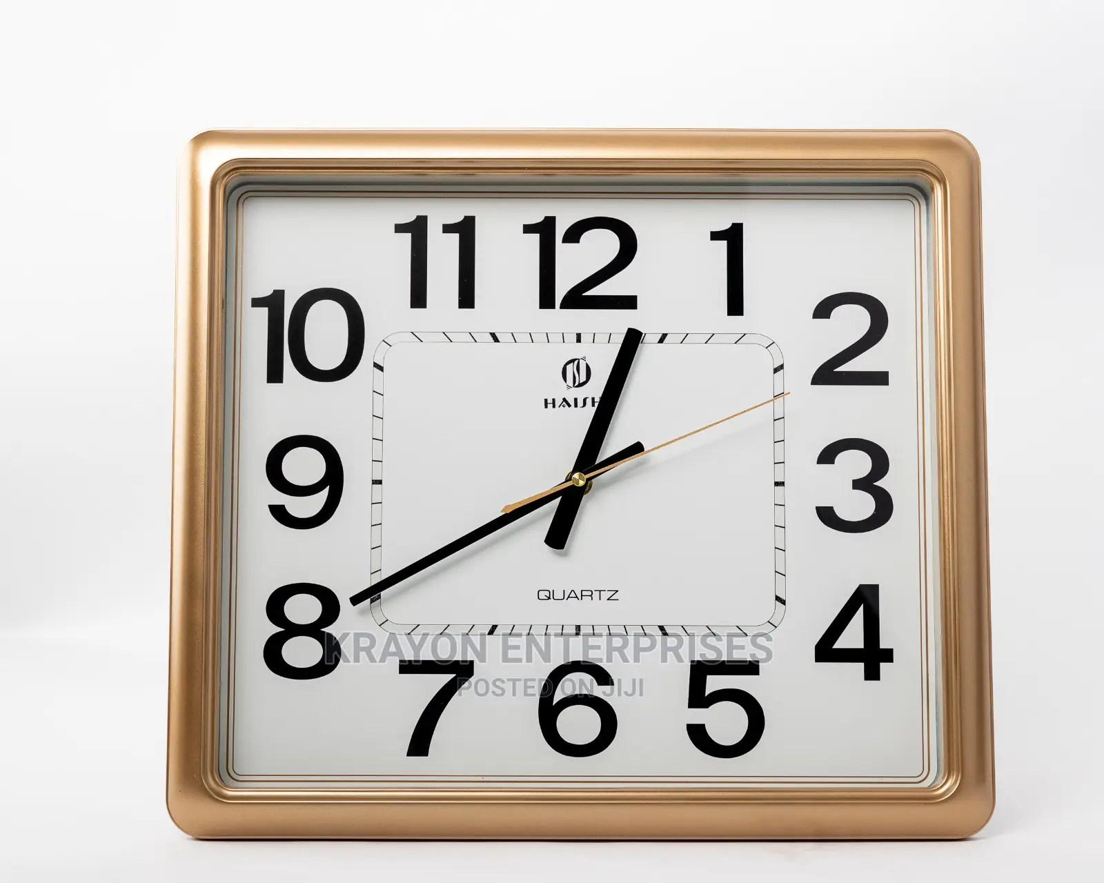Golden Ring Wall Clock