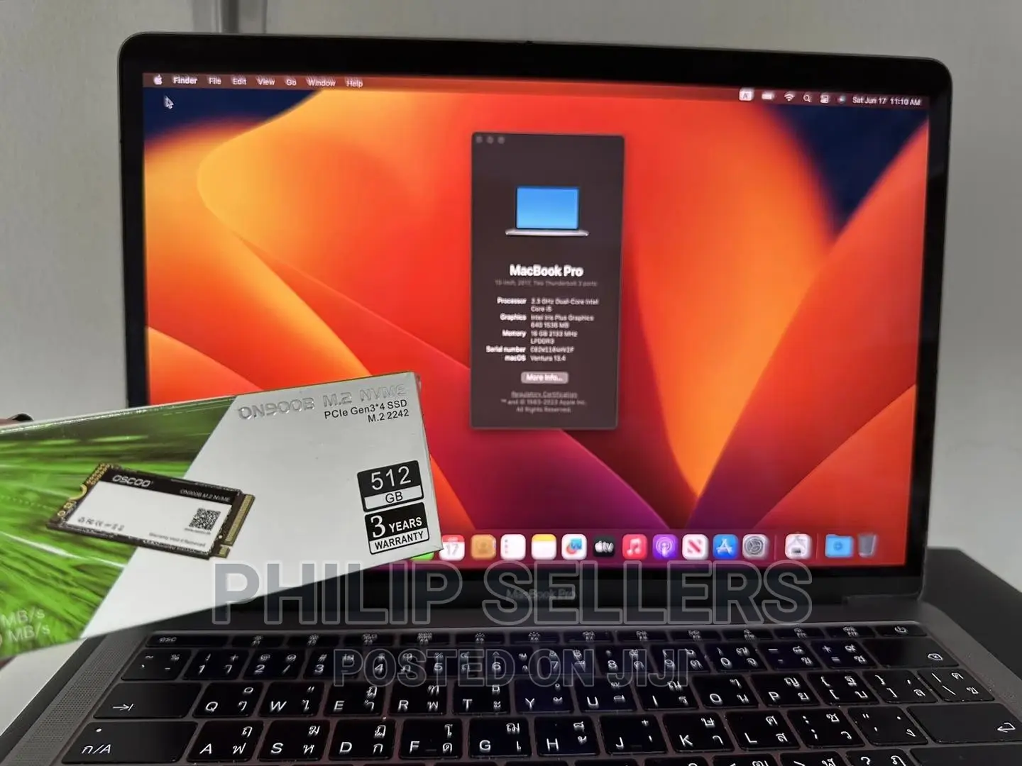 Macbook Pro 13” 2017 LCD Replacement( A1708 )
