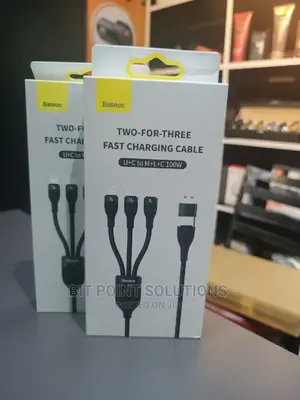Baseus 3 in 2 Fast Charging Cable