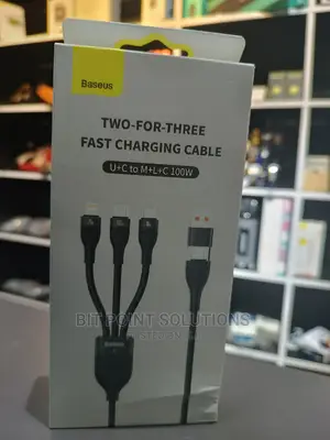 Baseus 3 in 2 Fast Charging Cable