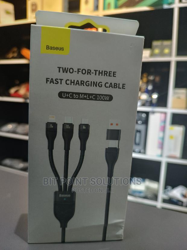 Baseus 3 in 2 Fast Charging Cable - thumbnail 4