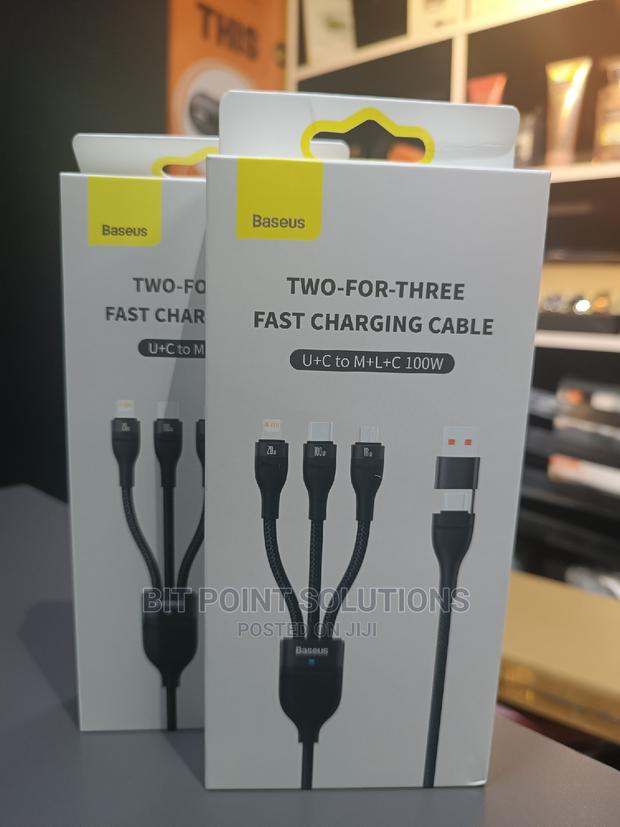 Baseus 2 for 3 Fast Charging Cable - thumbnail 2