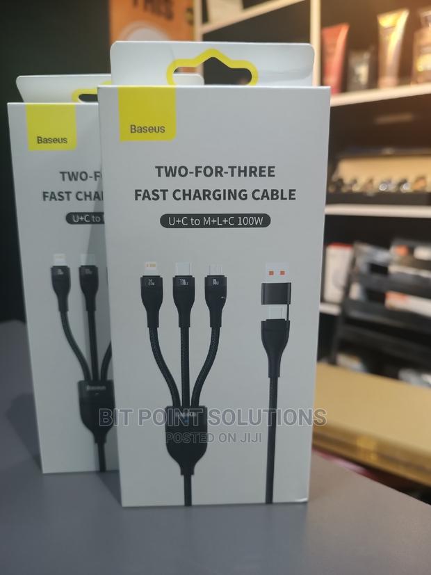 Baseus 2 for 3 Fast Charging Cable - thumbnail 3