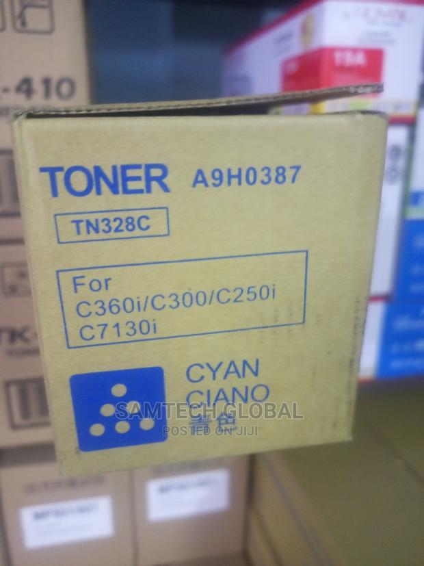 Original Tn328 Cyan Toner Available.