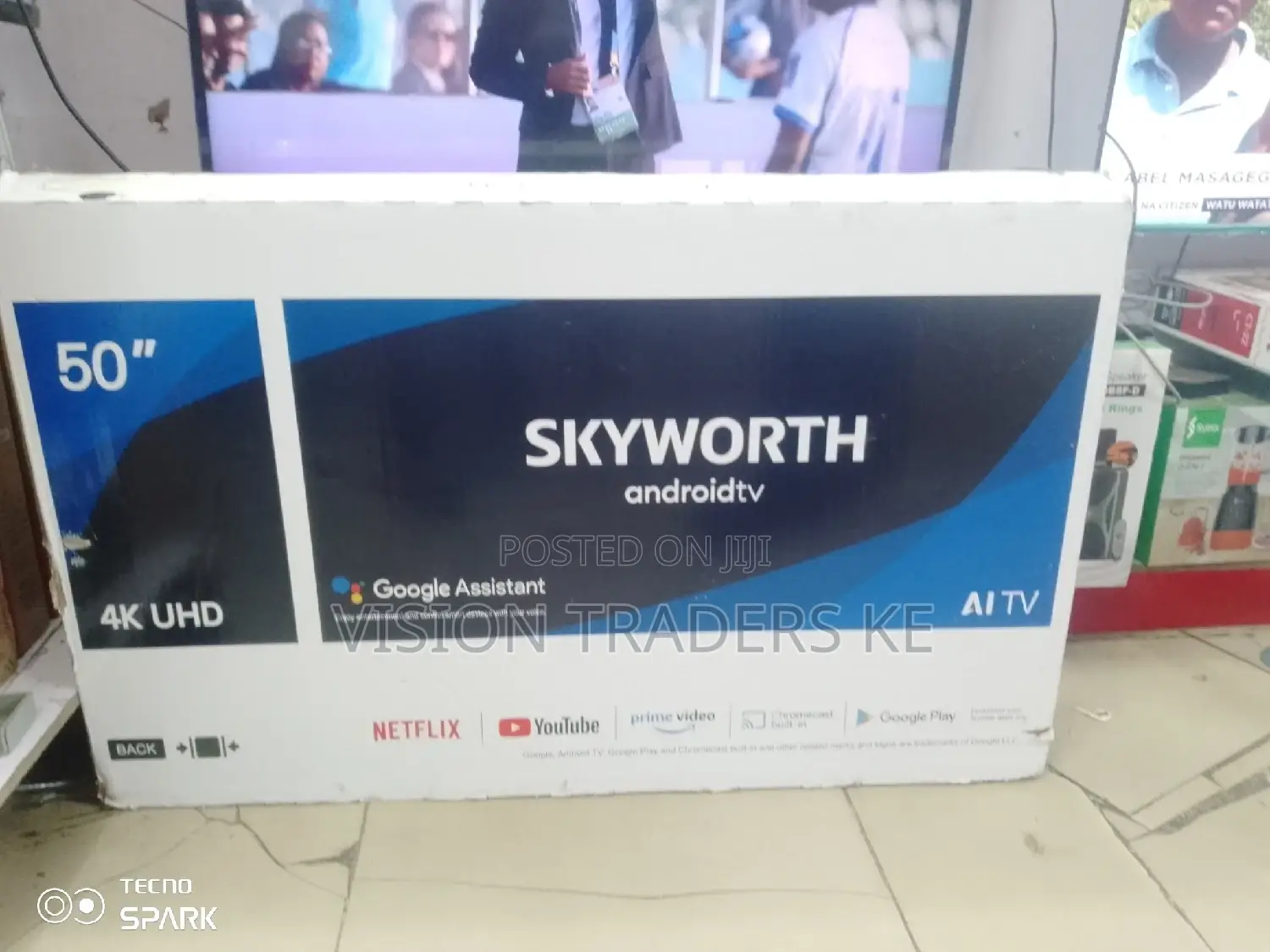 Skyworth 50 Inches Smart Android Frameless Tv
