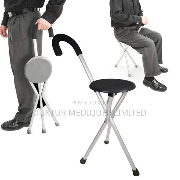 Mobile Walking Cane Chair for Elders - main view